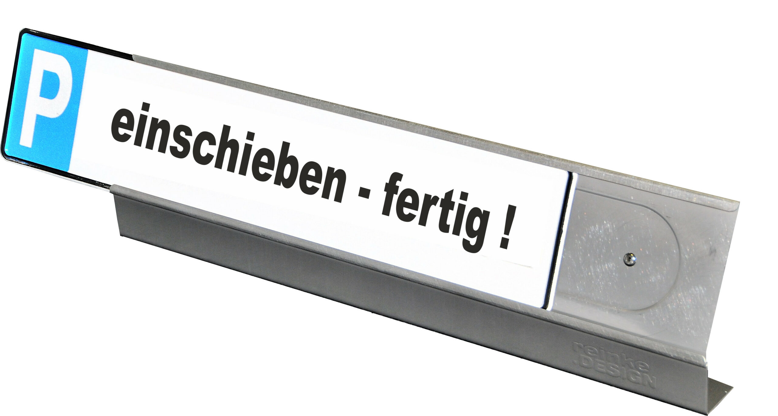 Parkschild- Halterung für KFZ- Schild/Kennzeichen Bodenbefestigung aus Edelstahl